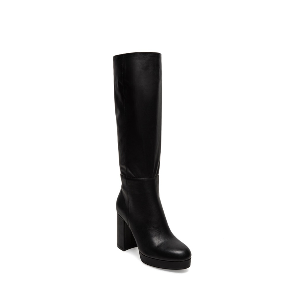 NWT Anthropologie SILENT D YELLONA Black Leather Boot - Picture 2 of 11